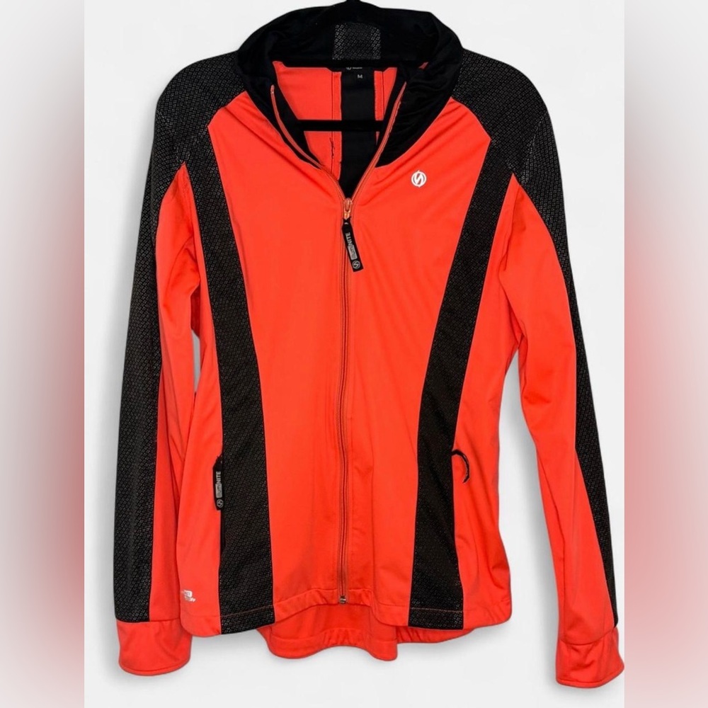 illumiNITE Reflective Running & Cycling Jacket - Women’s Medium - Coral/Black